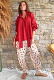 Larc Poet Blouse Sangria